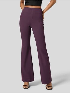 Halara Flex™ High Waisted Back Side Pocket Slight Flare Work Pants small petite